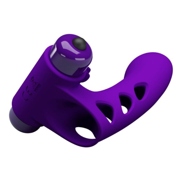 PRETTY LOVE - ORLANDO FUNDA DE DEDO VIBRADOR MORADO - CandyHot - Foto 4