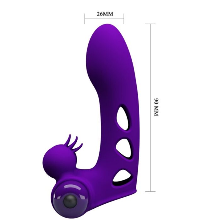 PRETTY LOVE - ORLANDO FUNDA DE DEDO VIBRADOR MORADO - CandyHot - Foto 5