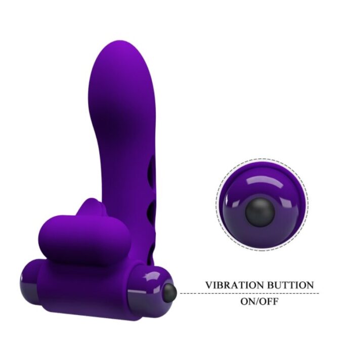 PRETTY LOVE - ORLANDO FUNDA DE DEDO VIBRADOR MORADO - CandyHot - Foto 6