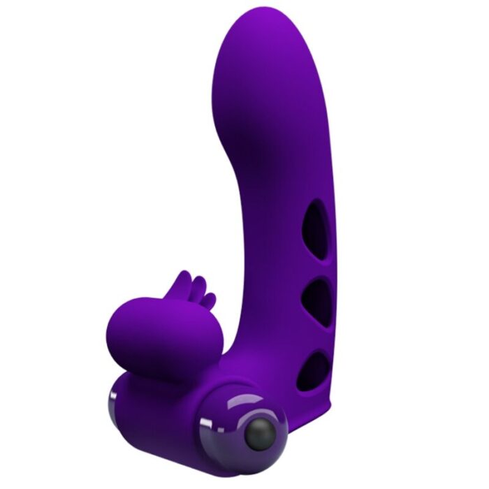 PRETTY LOVE - ORLANDO FUNDA DE DEDO VIBRADOR MORADO - CandyHot - Foto 1