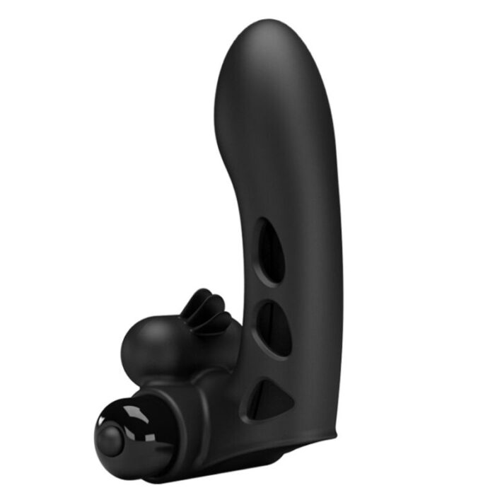 PRETTY LOVE - ORLANDO FUNDA DE DEDO VIBRADOR NEGRO - CandyHot - Foto 2