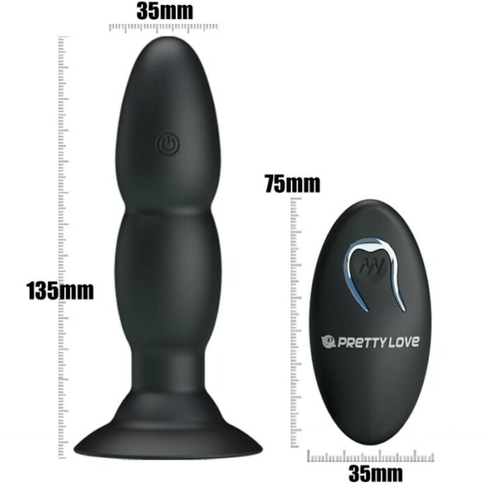 PRETTY LOVE - PLUG VIBRADOR Y ROTACIÓN POR CONTROL REMOTO - CandyHot - Foto 6