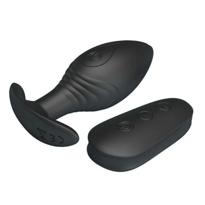 PRETTY LOVE - REGINA PLUG ANAL VIBRADOR RECARGABLE NEGRO - CandyHot - Foto 5