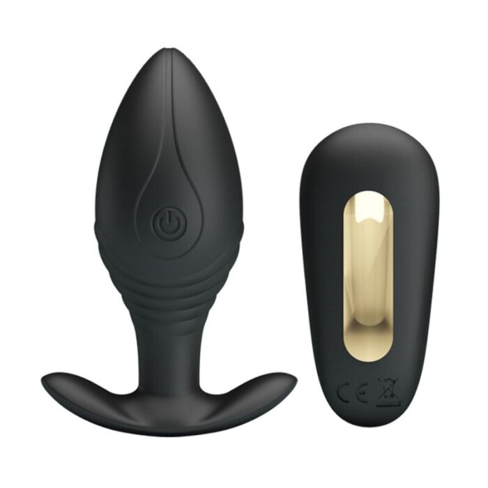 PRETTY LOVE - REGINA PLUG ANAL VIBRADOR RECARGABLE NEGRO - CandyHot - Foto 1
