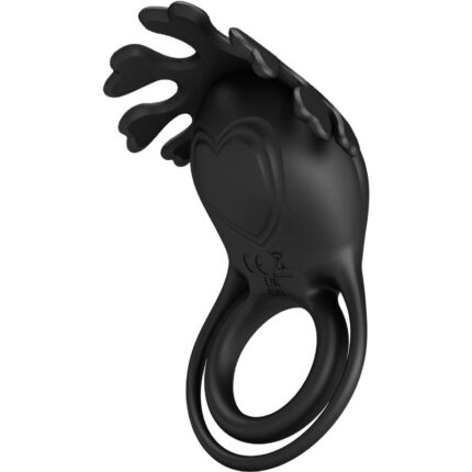 PRETTY LOVE - RUBEN ANILLO VIBRADOR 7 VIBRACIONES SILICONA NEGRO - CandyHot - Foto 2