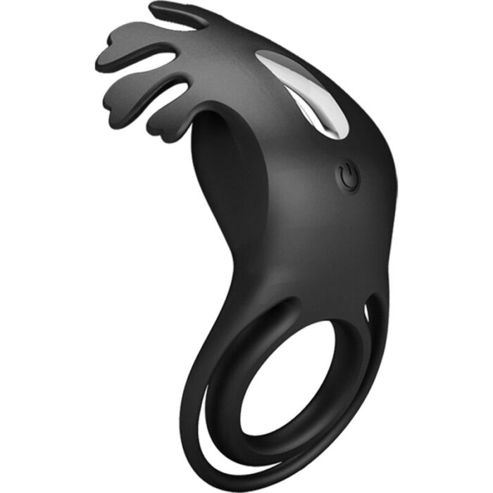 PRETTY LOVE - RUBEN ANILLO VIBRADOR 7 VIBRACIONES SILICONA NEGRO - CandyHot - Foto 3