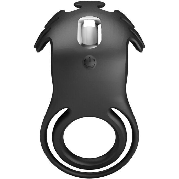 PRETTY LOVE - RUBEN ANILLO VIBRADOR 7 VIBRACIONES SILICONA NEGRO - CandyHot - Foto 4