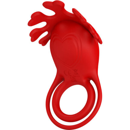 PRETTY LOVE - RUBEN ANILLO VIBRADOR 7 VIBRACIONES SILICONA ROJO - CandyHot - Foto 1