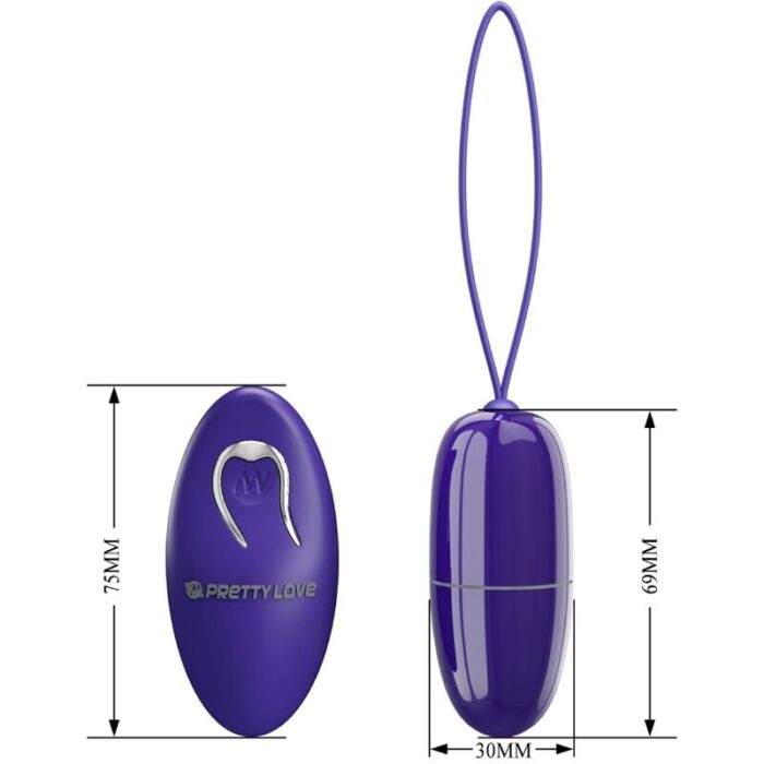 PRETTY LOVE - SELKIE YOUTH MINI HUEVO VIBRADOR CONTROL REMOTO VIOLETA - CandyHot - Foto 5