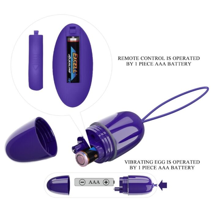 PRETTY LOVE - SELKIE YOUTH MINI HUEVO VIBRADOR CONTROL REMOTO VIOLETA - CandyHot - Foto 6