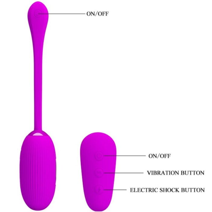 PRETTY LOVE - SHOCK FUN HUEVO VIBRADOR Y ELECTROSHOCK - CandyHot - Foto 4