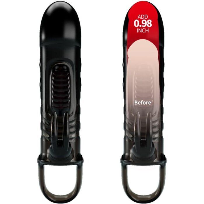 PRETTY LOVE - SLOANE FUNDA PENE RABBIT NEGRO - CandyHot - Foto 2