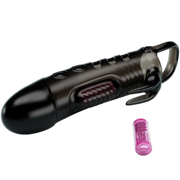 PRETTY LOVE - SLOANE FUNDA PENE RABBIT NEGRO - CandyHot - Foto 3
