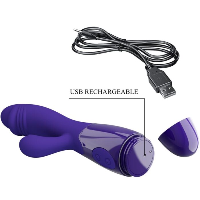 PRETTY LOVE - SNAPPY YOUTH VIBRADOR & ESTIMULADOR PUNTOG VIOLETA - CandyHot - Foto 5