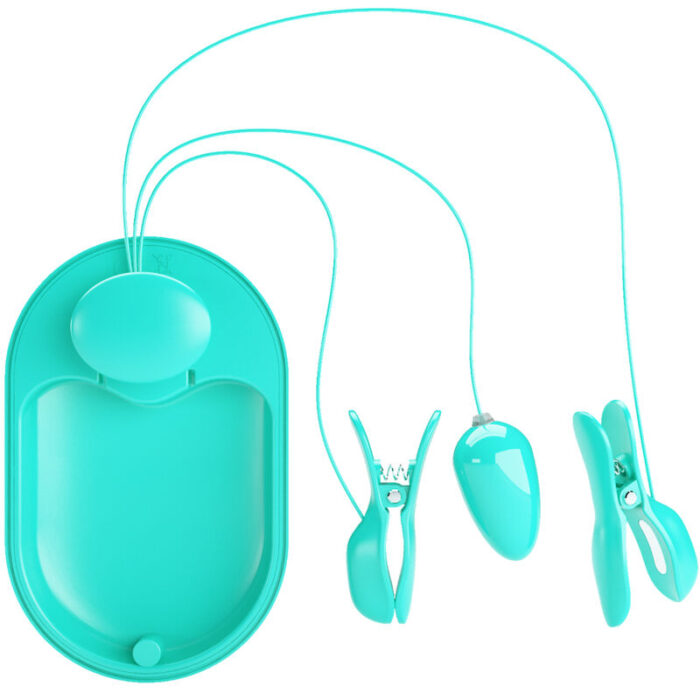 PRETTY LOVE - SURPRISE BOX PINZAS ELECTRO ESTIMULACION AZUL - CandyHot - Foto 1