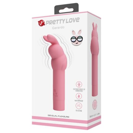 PRETTY LOVE - VIBRADOR DE SILICONA CONEJO ROSA GERARDO - CandyHot - Foto 2
