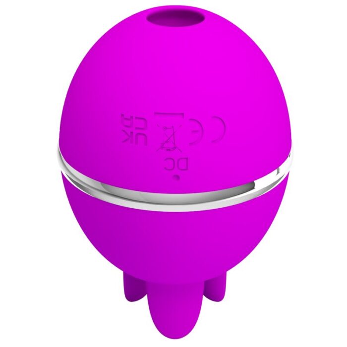 PRETTY LOVE - VIBRADOR DE SILICONA REDONDO GEMINI BALL MORADO - CandyHot - Foto 2