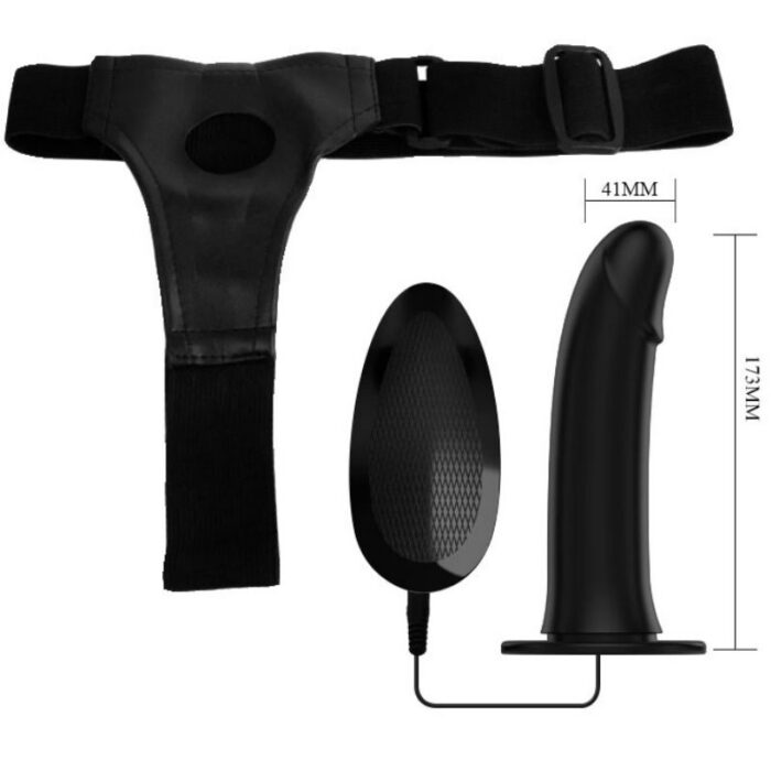 PRETTY LOVE - VITO STRAP ON CON DILDO HUECO Y VIBRACIÓN 17.3 CM - CandyHot - Foto 5