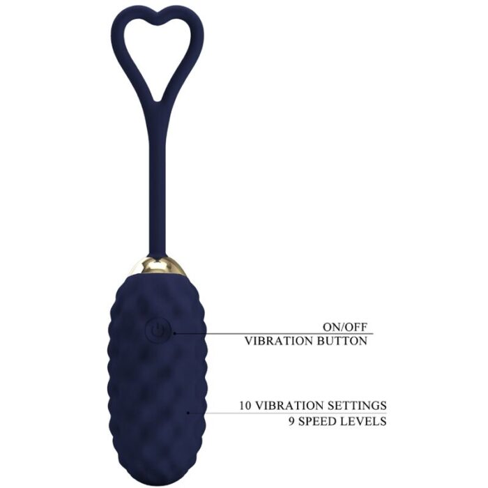 PRETTY LOVE - VIVIAN HUEVO VIBRADOR CONTROL REMOTO AZUL - CandyHot - Foto 6