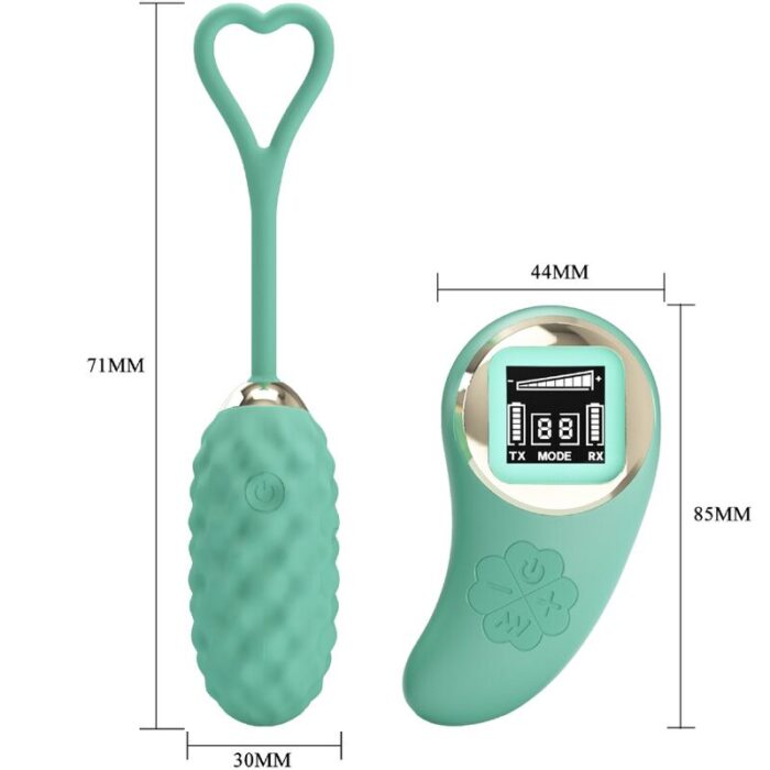PRETTY LOVE - VIVIAN HUEVO VIBRADOR CONTROL REMOTO VERDE - CandyHot - Foto 5