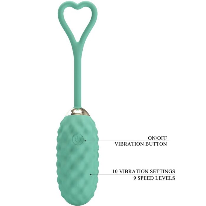 PRETTY LOVE - VIVIAN HUEVO VIBRADOR CONTROL REMOTO VERDE - CandyHot - Foto 6