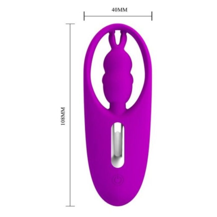 PRETTY LOVE - WILD RABBIT ESTIMULADOR PARA BRAGUITA CON CONTROL REMOTO LILA - CandyHot - Foto 5