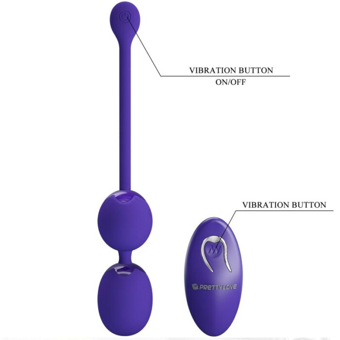 PRETTY LOVE - WILLIE YOUTH BOLAS CONTROL REMOTO & VIBRACIÓN VIOLETA - CandyHot - Foto 6