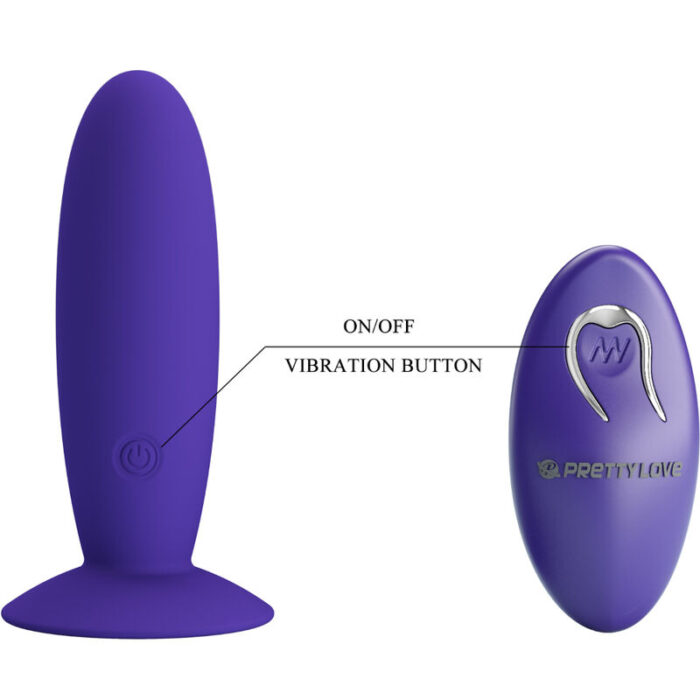 PRETTY LOVE - YOUTH PLUG ANAL VIBRADOR CONTROL REMOTO VIOLETA - CandyHot - Foto 6