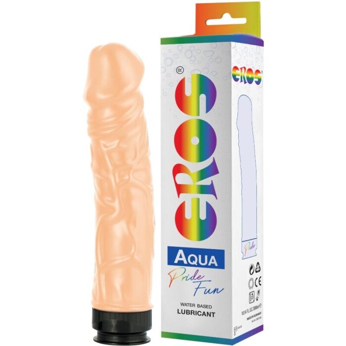 PRIDE - EROS AQUA LGBT PRIDE DILDO CON LUBRICANTE BASE AGUA - CandyHot - Foto 1