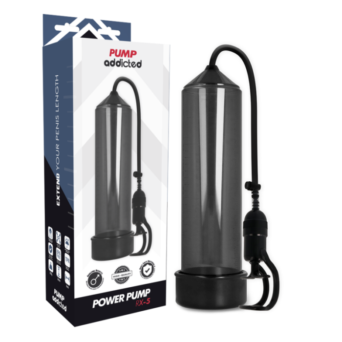 PUMP ADDICTED - BOMBA ERECCIÓN RX5 NEGRO - CandyHot - Foto 1