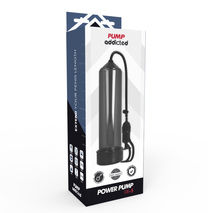 PUMP ADDICTED - BOMBA ERECCIÓN RX5 NEGRO - CandyHot - Foto 5