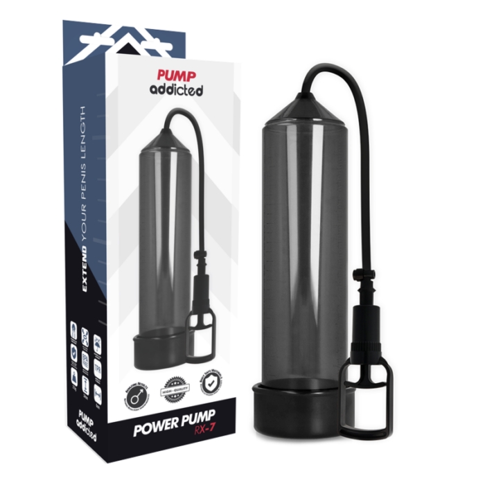 PUMP ADDICTED - BOMBA ERECCIÓN RX7 NEGRO - CandyHot - Foto 1