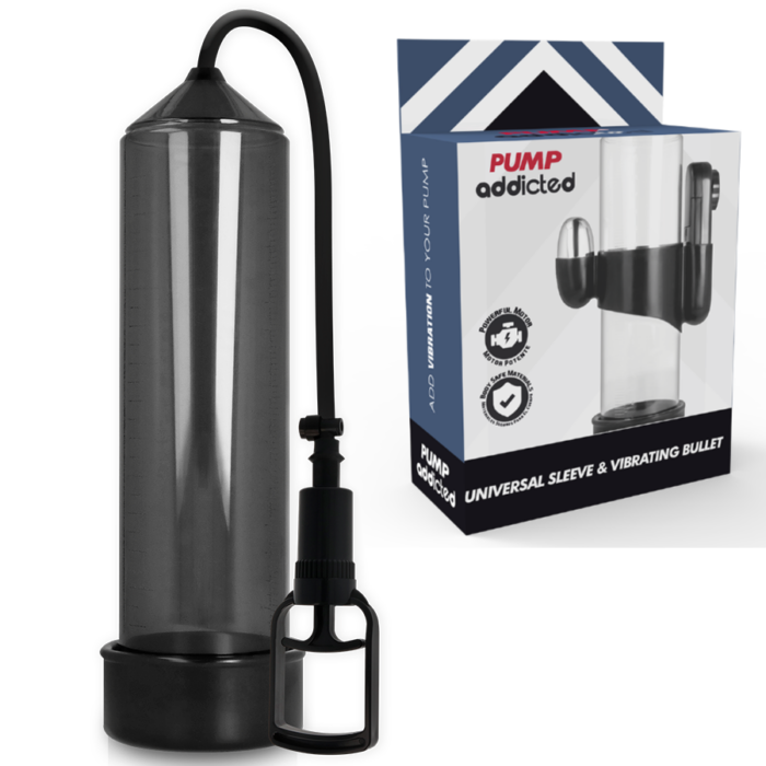 PUMP ADDICTED - BOMBA ERECCIÓN RX7 NEGRO CON VIBRADOR - CandyHot - Foto 1