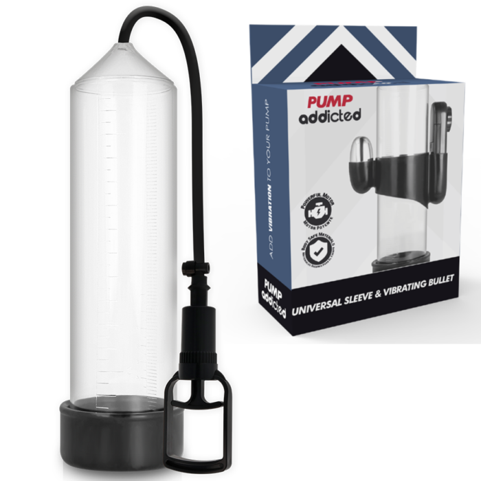 PUMP ADDICTED - BOMBA ERECCIÓN RX7 TRANSPARENTE CON VIBRADOR - CandyHot - Foto 1