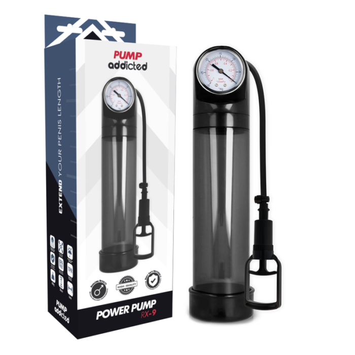 PUMP ADDICTED - BOMBA ERECCIÓN RX9 NEGRO - CandyHot - Foto 1
