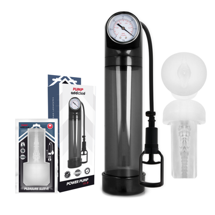 PUMP ADDICTED - BOMBA ERECCIÓN RX9 NEGRO CON MASTURBADOR - CandyHot - Foto 2