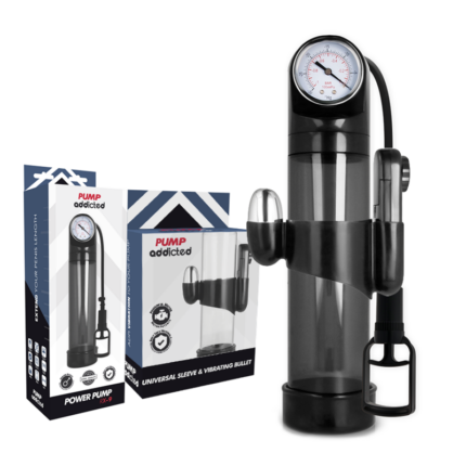 PUMP ADDICTED - BOMBA ERECCIÓN RX9 NEGRO CON VIBRADOR - CandyHot - Foto 2