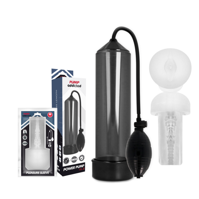PUMP ADDICTED - RX3 BOMBA ERECCIÓN NEGRO CON MASTURBADOR - CandyHot - Foto 2