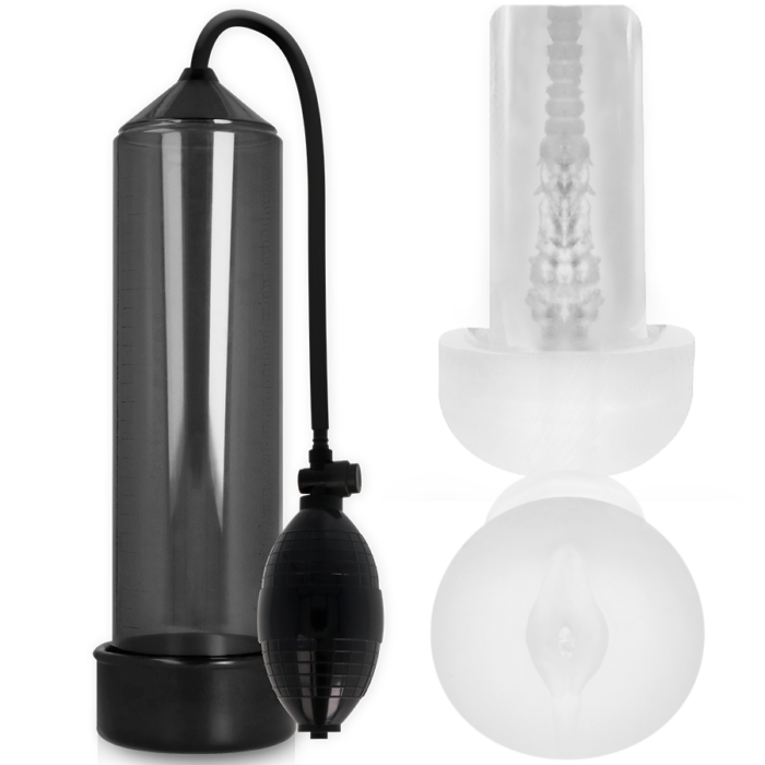 PUMP ADDICTED - RX3 BOMBA ERECCIÓN NEGRO CON MASTURBADOR - CandyHot - Foto 1