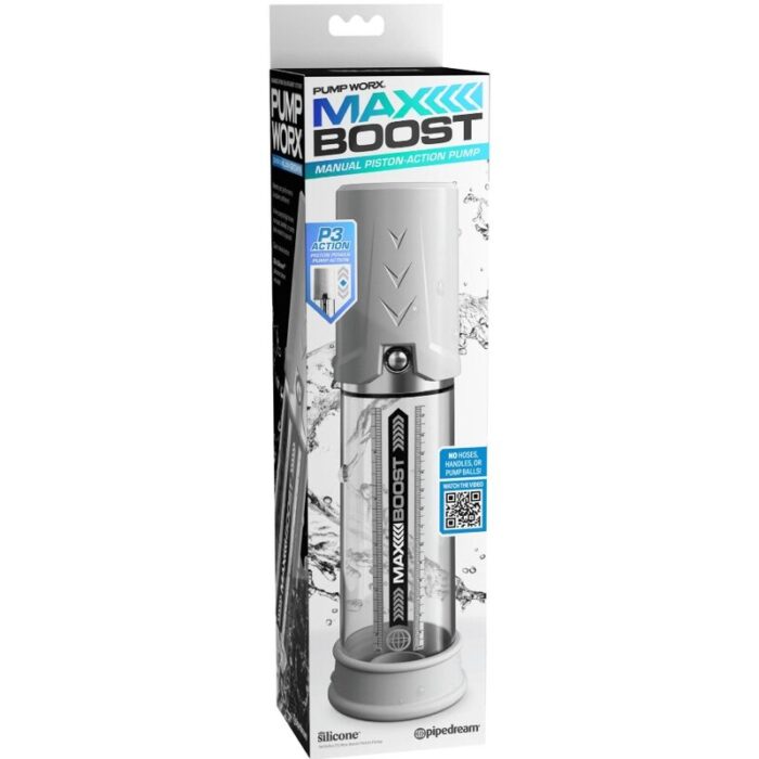 PUMP WORX - BOMBA DE ERECCION MAX BOOST BLANCO - CandyHot - Foto 6