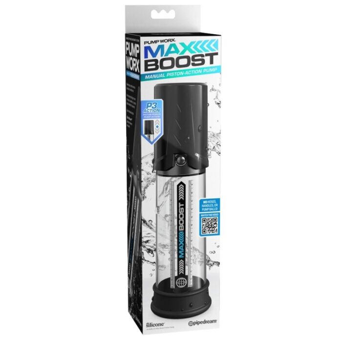 PUMP WORX - BOMBA DE ERECCION MAX BOOST NEGRO - CandyHot - Foto 5