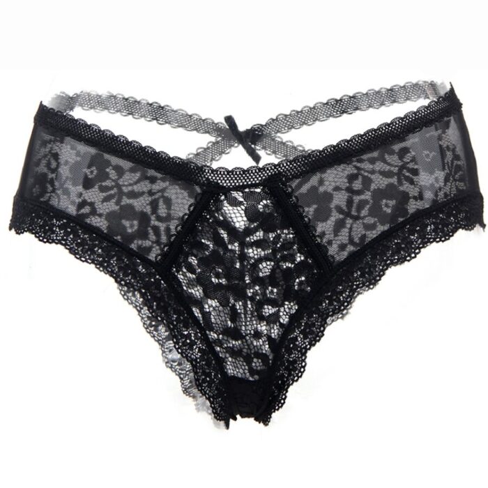 QUEEN LINGERIE - PANTIES DE ENCAJE FLORAL S/M - CandyHot - Foto 3