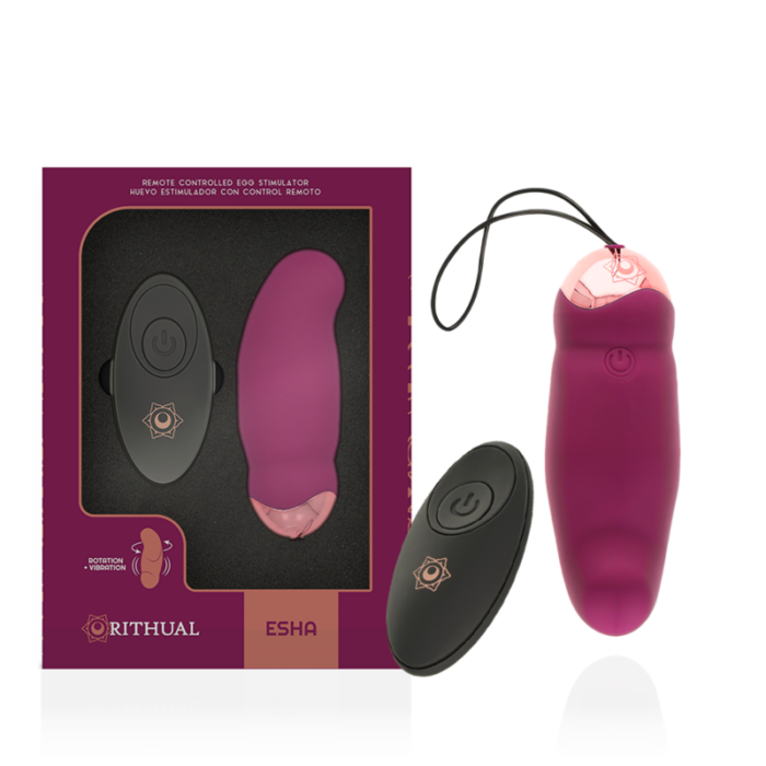 RITHUAL - ESHA HUEVO CONTROL REMOTO SISTEMA ROTACIÓN + VIBRACIÓN - CandyHot - Foto 1