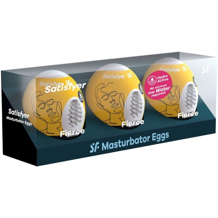 SATISFYER - 3 HUEVOS MASTURBADORES FIERCE - CandyHot - Foto 2