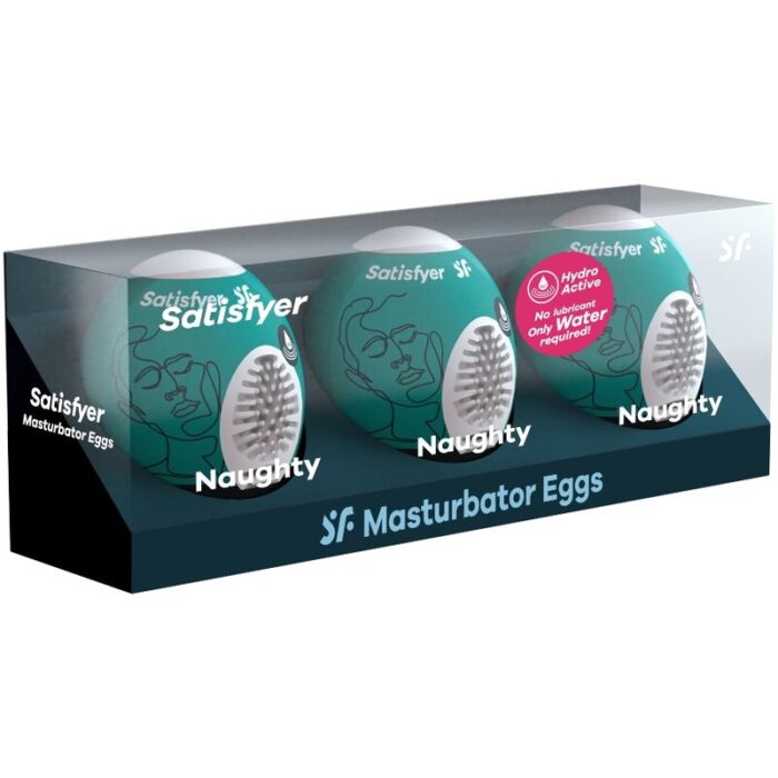 SATISFYER - 3 HUEVOS MASTURBADORES NAUGHTY - CandyHot - Foto 2