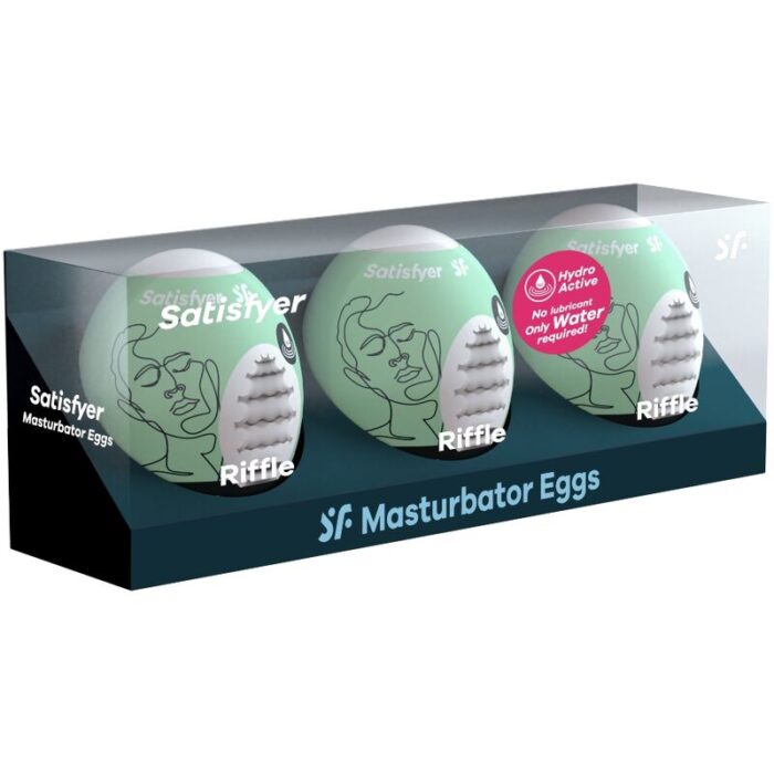 SATISFYER - 3 HUEVOS MASTURBADORES RIFFLE - CandyHot - Foto 2