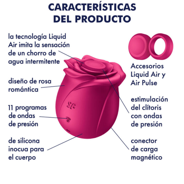 SATISFYER - AIR PULSE PRO 2 CLASSIC BLOSSOM VIBRADOR - CandyHot - Foto 6