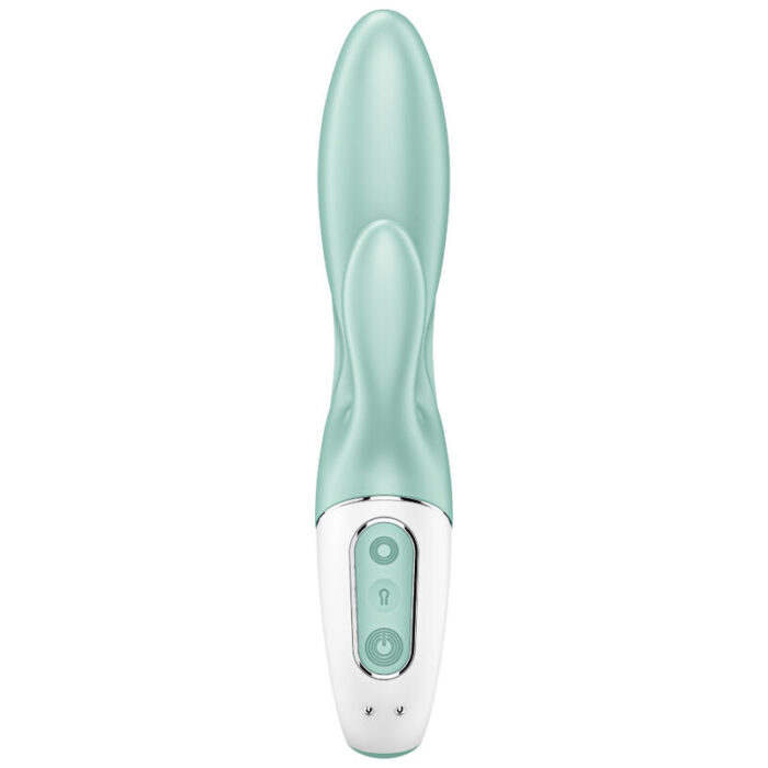 SATISFYER - AIR PUMP BUNNY 5+ VIBRADOR RABBIT INFLABLE APP VERDE - CandyHot - Foto 2