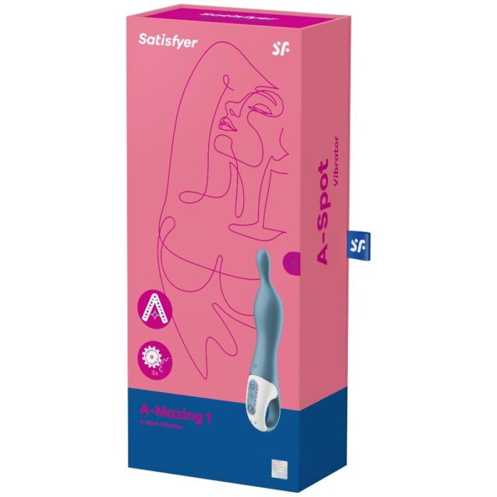 SATISFYER - AMAZING 1 VIBRADOR PUNTO A AZUL - CandyHot - Foto 3