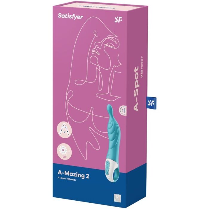SATISFYER - AMAZING 2 VIBRADOR PUNTO A TURQUESA - CandyHot - Foto 3